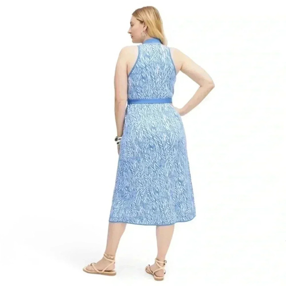 NWT DVF FOR TARGET BLUE/WHITE DRESS XS - Picture 2 of 6